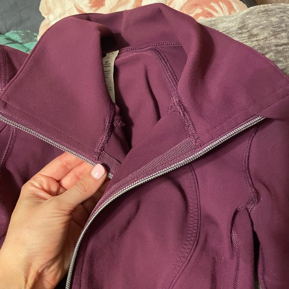 Lululemon nice asana purple zip up sweater jacket - Picture 12 of 16